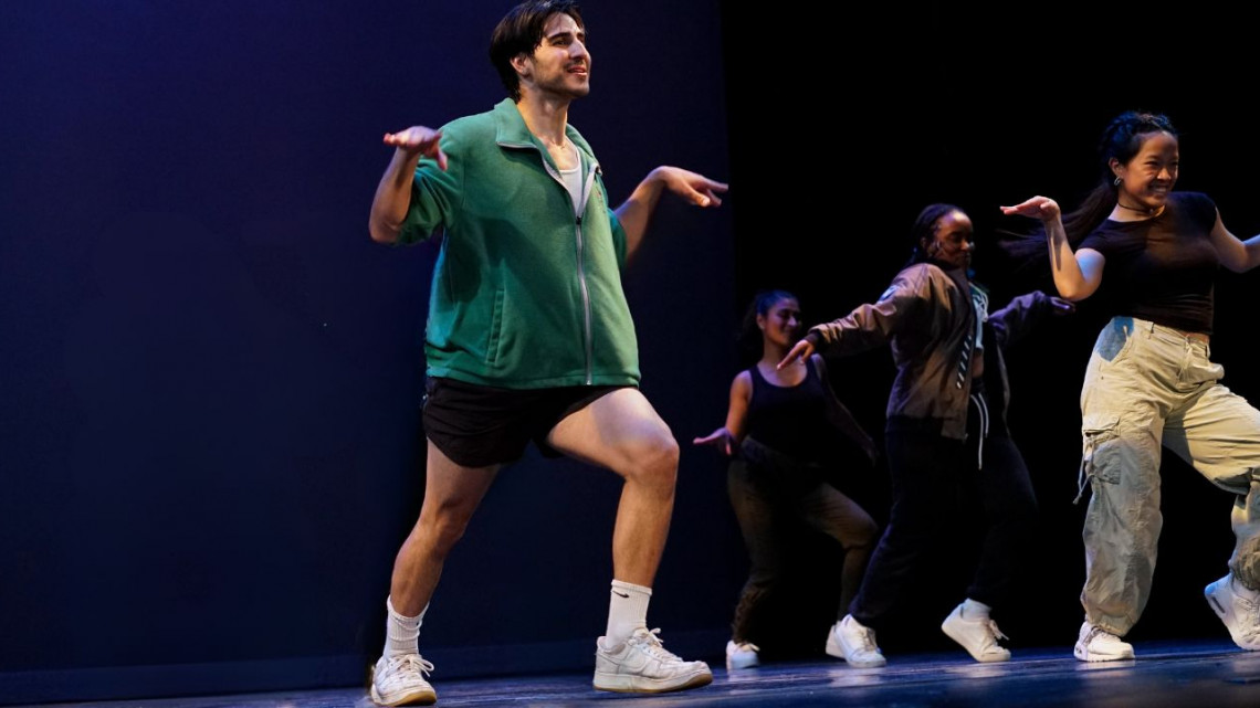 Antonio Marrujo dancing on stage