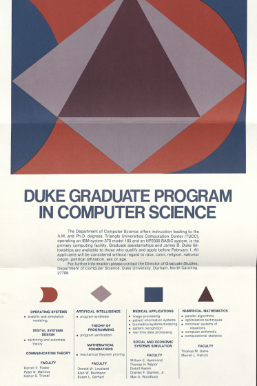 Graduate Program in Computer Science Flyer