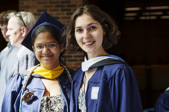 Khiyali and Marie at Math graduation