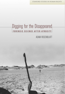 Digging for the Disappeared book cover with shovel in black and white