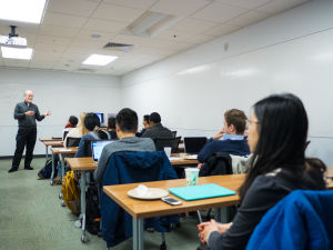 Gillespie teaching group of students