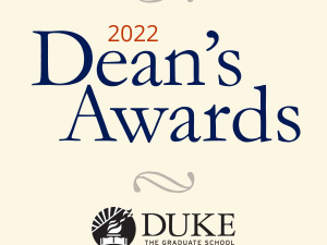 2022 Dean's Awards text on cream backgroun