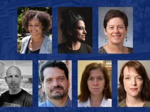 collage of seven faculty members