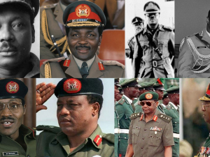 The eight different Heads of State under different military governments