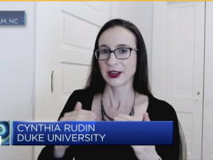 screengrab of Cynthia Rudin in CNBC interview