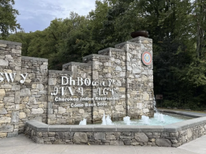 Sign at Cherokee North Carolina 