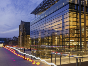Penn Pavilion at night