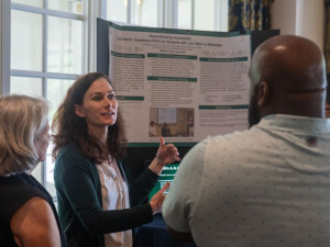 faculty at poster session