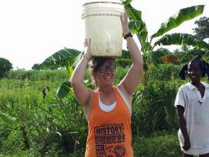 Lydia Bradford in Haiti