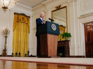 Biden at podium speaking