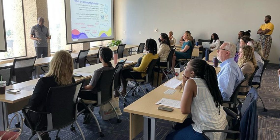 The Durham University-Assisted Community Schools Research Collective presented a landscape analysis of amassed data to Duke and NCCU staff and faculty 