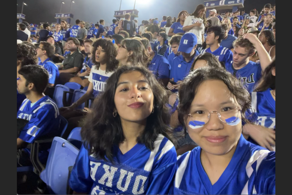 Amylyn at Duke football game