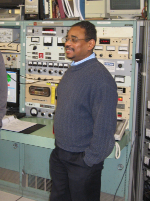 Calvin Howell standing in a lab