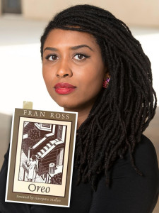 Zakiyyah IMAN JACKSON with book cover "Oreo"